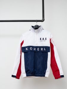KOMERA NEZA jackets with front pucket and embroidered logo